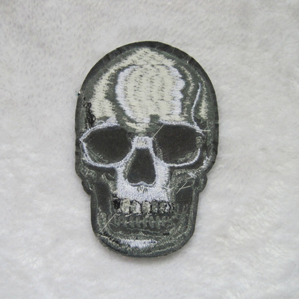 Classic Skeleton Skull Biker Patch