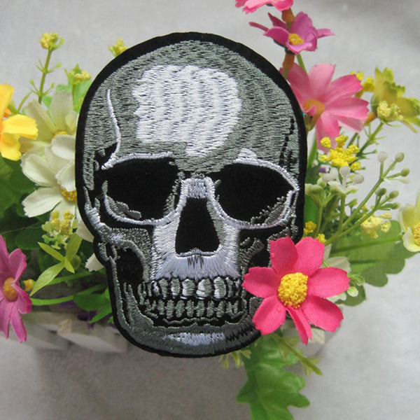 Classic Skeleton Skull Biker Patch