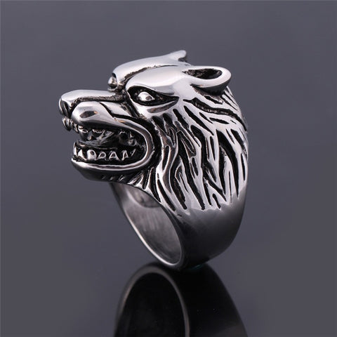 Men's Lone Wolf Ring