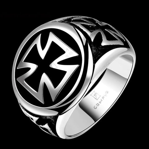 Men's Classic Iron Cross Ring