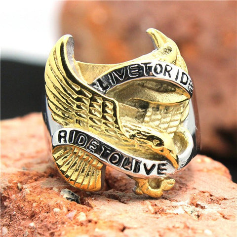 Live to Ride Biker Ring