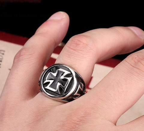 Men's Classic Iron Cross Ring