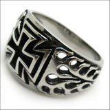 Iron Cross Biker Ring