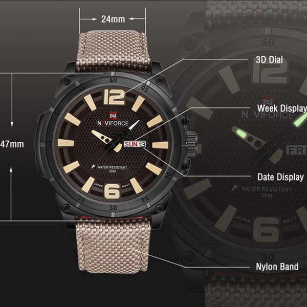 NAVIFORCE Military Analog Quartz Watch